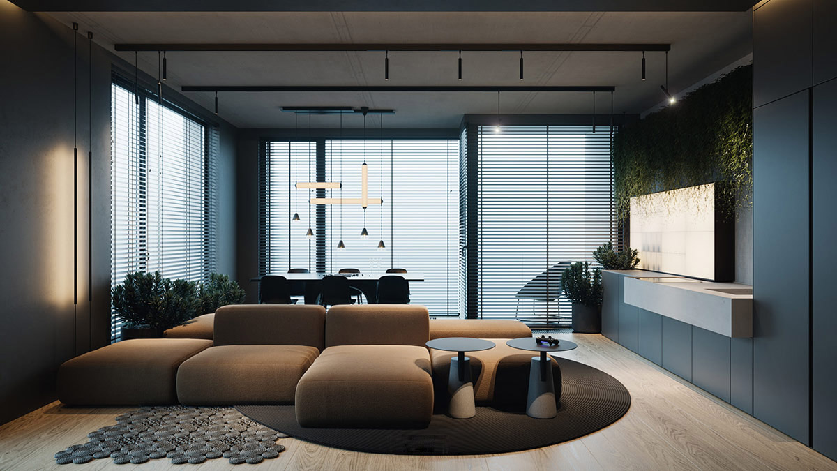 Design Recessed Spotlight Living Room Deco LED Lamp Office Ceiling Glass Spot Lamp 