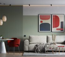 Small Homes With Muted Red And Green Interiors