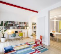 Hot Multicolour Accents & Cool Concrete Interiors