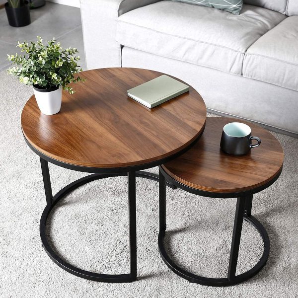 Featured image of post Dark Wood Nest Of Tables - Dark wood 3 piece nesting coffee tables: