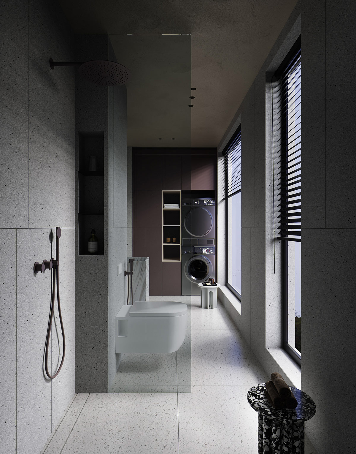 narrow-bathrom-design.jpg (1200×1529)