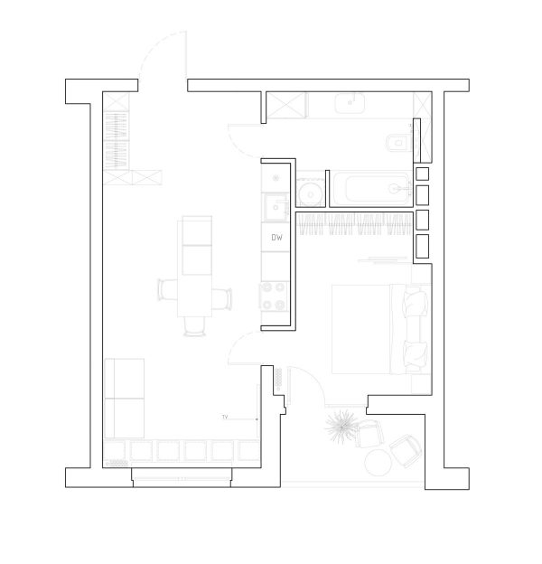 3 Home Plans That Are Just Around 46 Square Meters (500 square feet)