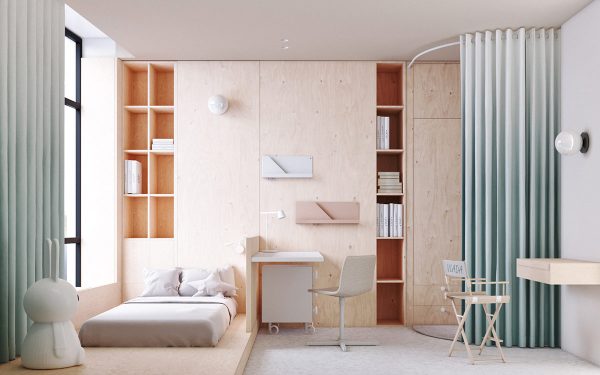 White & Light Wood Interiors Under 120 Square Metres (With Floor Plans)