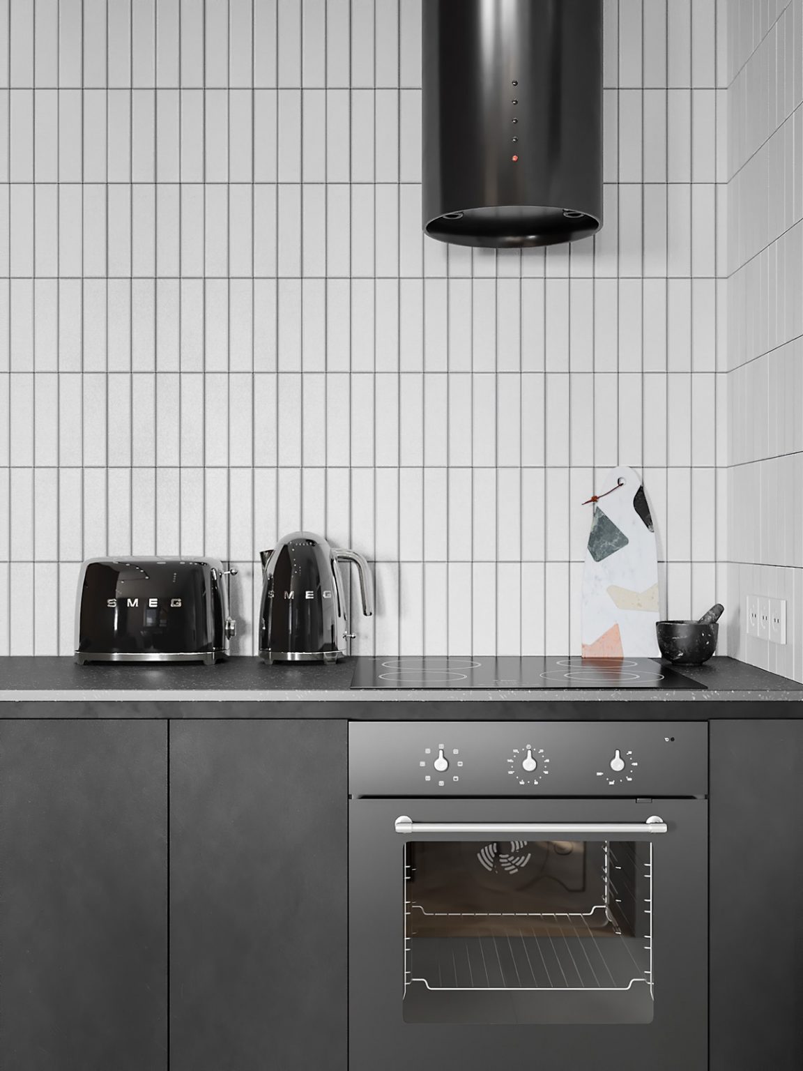 white kitchen tiles | Interior Design Ideas