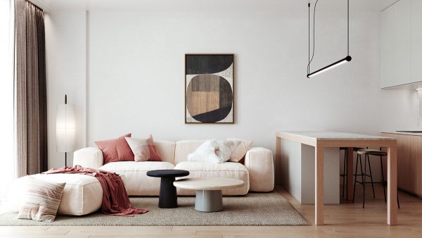 Introducing Colour To A Base Of White Black & Wood Tone