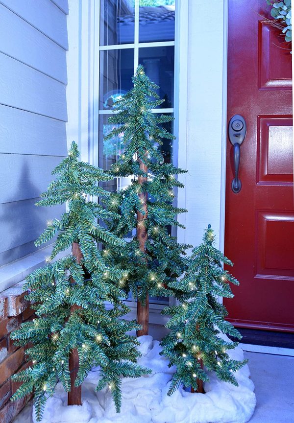 Christmas Tree 6ft 7ft Metal Stand Xmas Bushy Pine 1200/1400 Branches Home Decor 