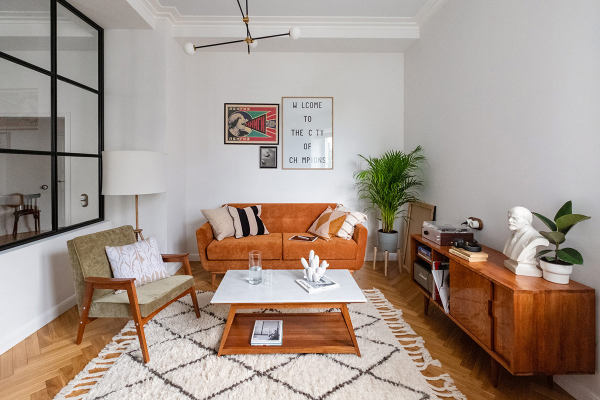 mid century modern living room | Interior Design Ideas