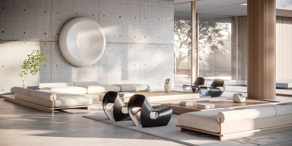 minimalist japanese living room design