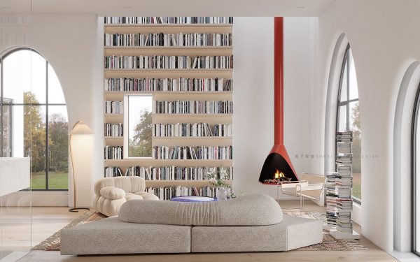 living room ideas book lover