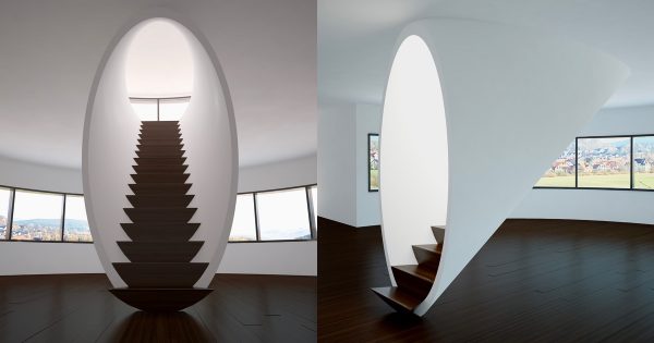 arched staircase design | Interior Design Ideas