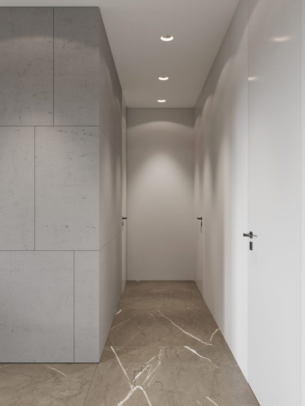 Sharp Apartment Interior With Striking Design Statements