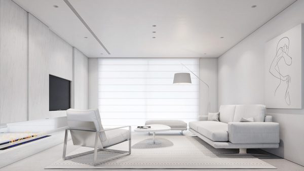 Crafting Cool Clarity With All-White Interiors