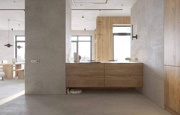 Minimising Interior Fuss With Microcement Industrial Decor