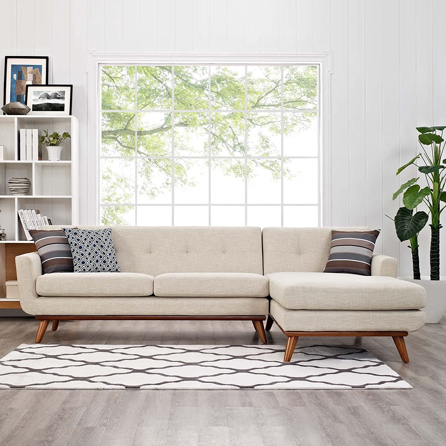 mid-century modern sectional sofa with chaise for sale online stylish