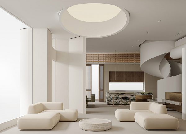 Creative Cream Interior With Fabulous Furniture
