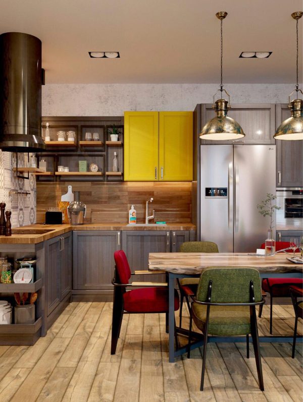 Yellow Accent Kitchen 600x797 