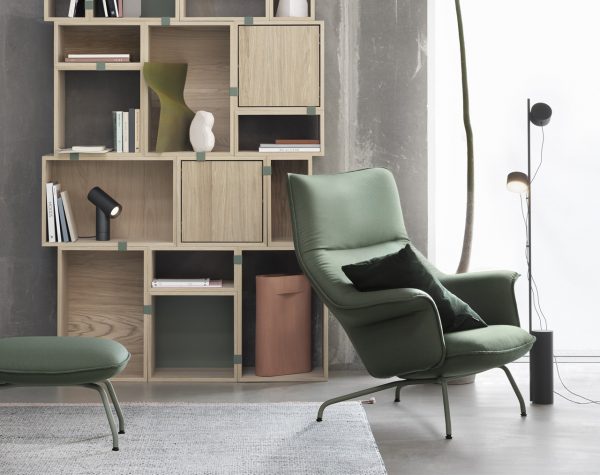 large green living room chair