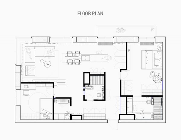 Free-flowing Family Home Design With Floor Plan