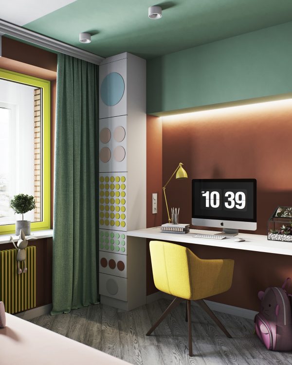 Colour Connected Interiors Under 85 Sqm (900 Sqft) With Floor Plans