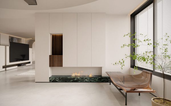 Mellow Modern White Interior With Earthy Accents