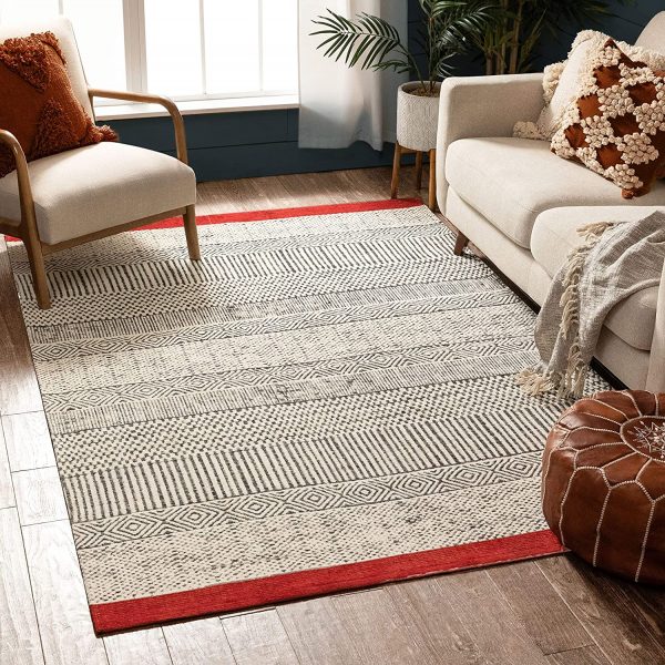 Modern Contemporary Gold brown Rug Stain Resistant Cheap Living Room Area Rug 