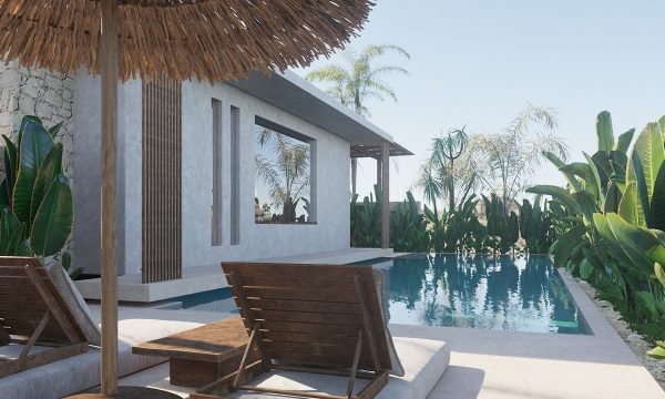 Exceptional Rustic Mediterranean Pool Villas