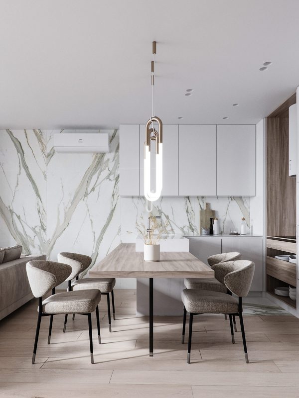 Family Homes That Are Looking Good In Gold, Marble And Wood