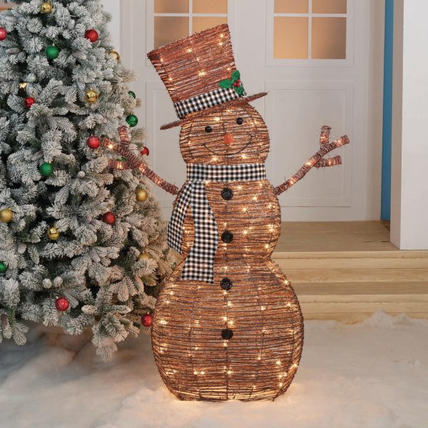 CHRISTMAS TREE LIGHT SNOWMAN SMALL NIGHT LIGHT COLORFUL HOME DECOR LAMP STRICT