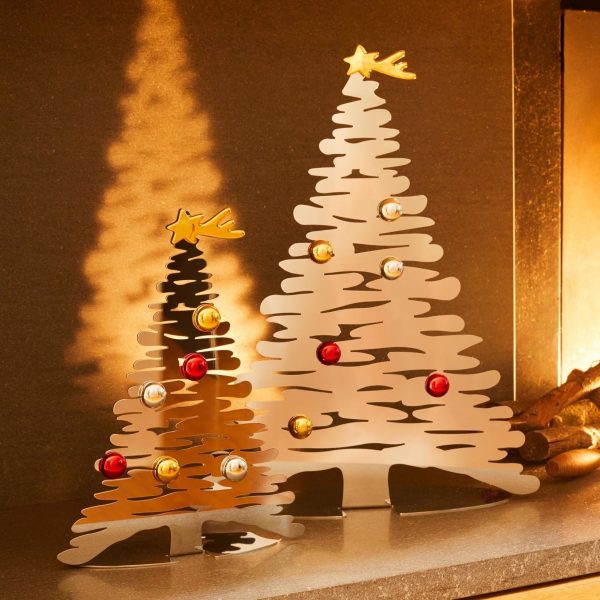 SALE LIGHTED CHRISTMAS TREE TIN TABLE DECORATION MANTEL METAL HOLIDAY DECOR 