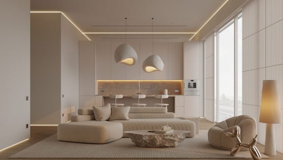 Super Soft Monochrome Decor & Modern Lighting Inspiration