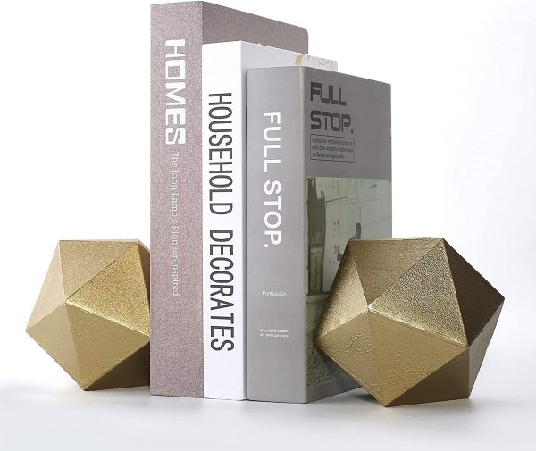 Product Of The Week: Gold Geometric Bookends