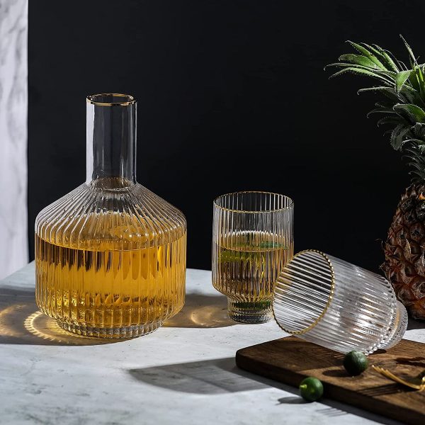 Product Of The Week: Fluted Glass Carafe And Tumblers Set
