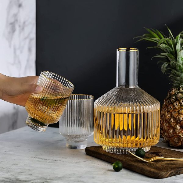 Product Of The Week: Fluted Glass Carafe And Tumblers Set