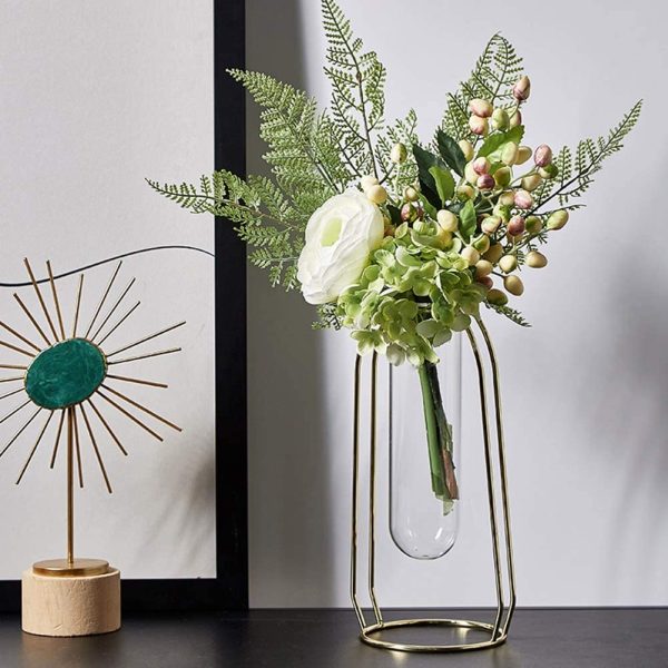 Product Of The Week: Flower Vases With A Gold Geometric Frame