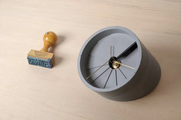 Product Of The Week: 4th Dimension Concrete Desk Clock