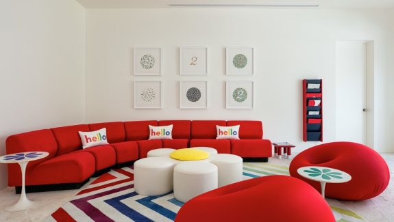40 Red Couch Living Rooms With Tips And Ideas To Design Around The Color