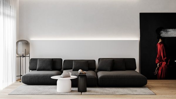 40 Black Couch Living Rooms With Tips To Help You Decorate Yours