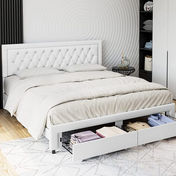51 White Bed Frames to Brighten Your Bedroom Decor