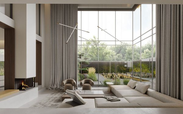 Chic Interiors Touched By The Tranquility Of Nature