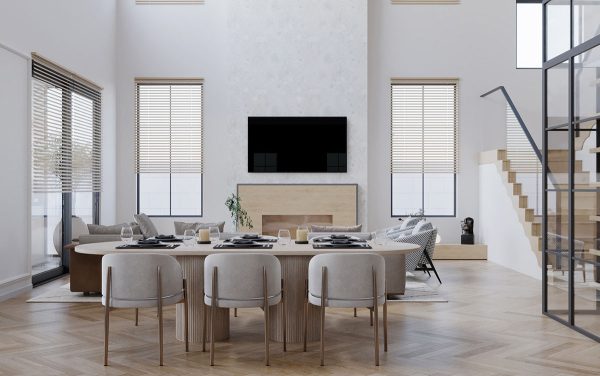 Projecting Subtle Warmth With Pale Wood Decor Accents