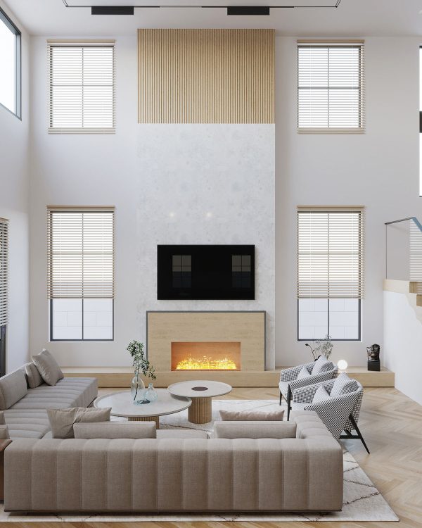 Projecting Subtle Warmth With Pale Wood Decor Accents
