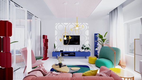 The Colorful Party Home Of A Female Vlogger