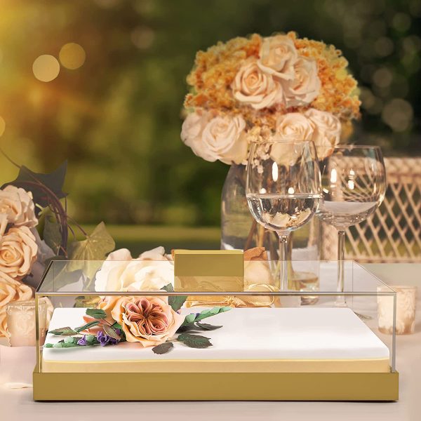 Product Of The Week: Gold Food Tray with Clear Lid