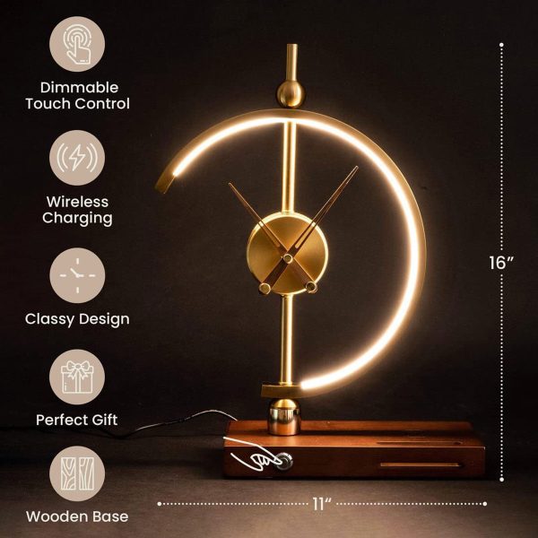 Product Of The Week: Desk Clock With LED Lamp & Wireless Charger