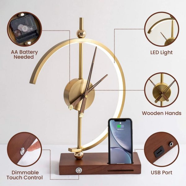 Product Of The Week: Desk Clock With LED Lamp & Wireless Charger