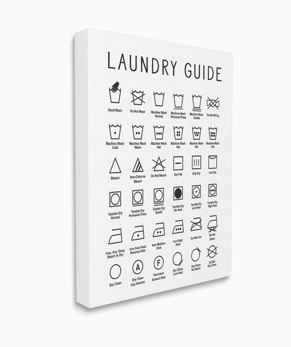 Product of the Week: Laundry Symbols Chart