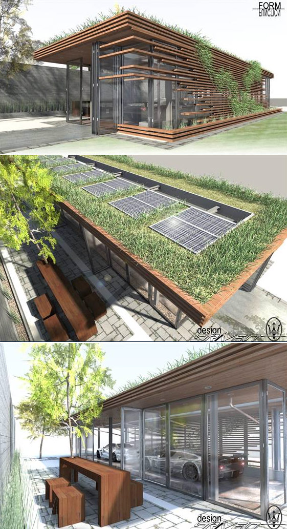 Garage Design By Maserati, Garage Roof Design Ideas