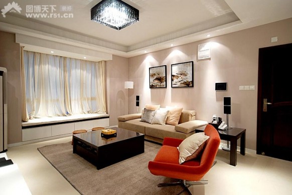 diseño de sala de estar moderna
