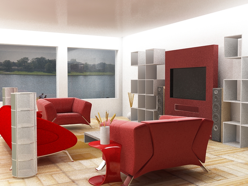 28 Red And White Living Rooms - Examples Of Room Decor