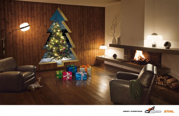 Interior navideño - árbol de navidad 